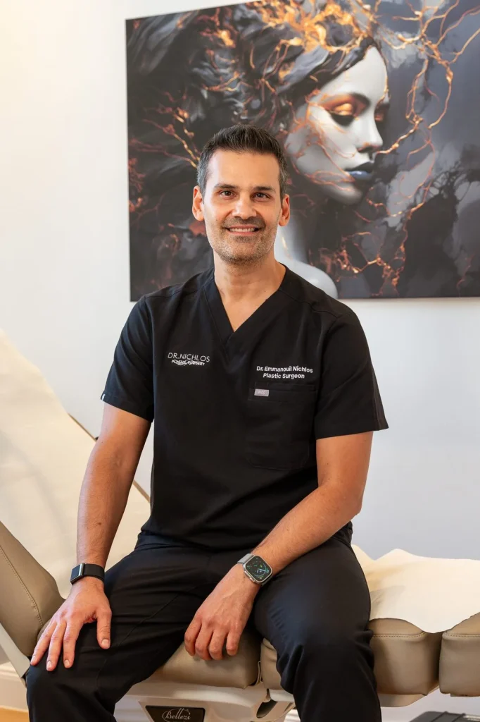 Dr. med. Emmanouil Nichlos in his practice